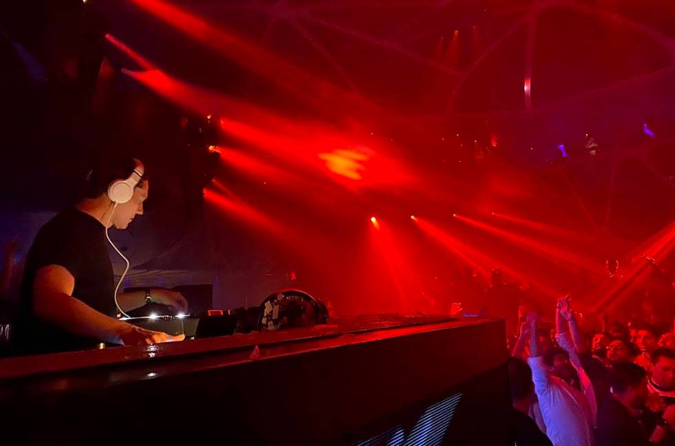 Tiesto performs during the DreamlandXR Closing Night Party at Hakkasan Nightclub at the MGM Gra ...