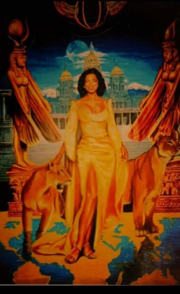 Fredrick Mason's painting of Oprah. (Courtesy of Kendra Mason)