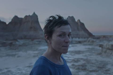 Acting nominee Frances McDormand portrays a Nevadan picking up seasonal jobs as a modern-day no ...