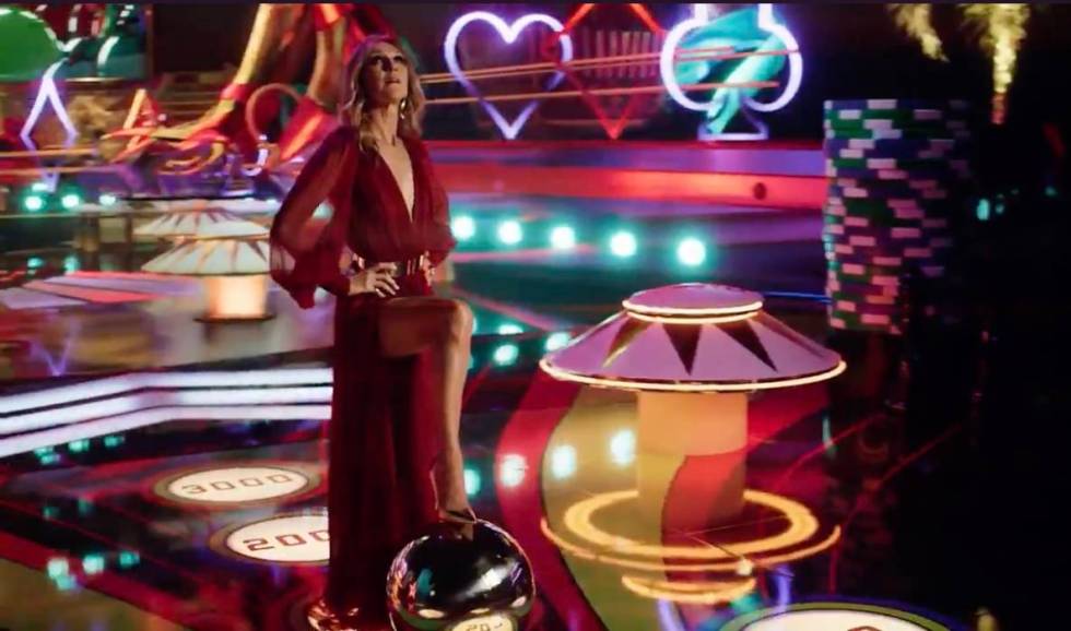 A screen grab of Celine Dion is shown in Resorts Worlds Las Vegas' new commercial, "Stay Fabulo ...