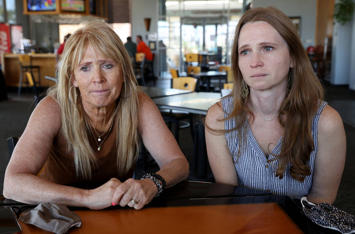 John Schultz's wife, Barbara Schultz, left, and daughter, Nicole Doering, talk about their miss ...