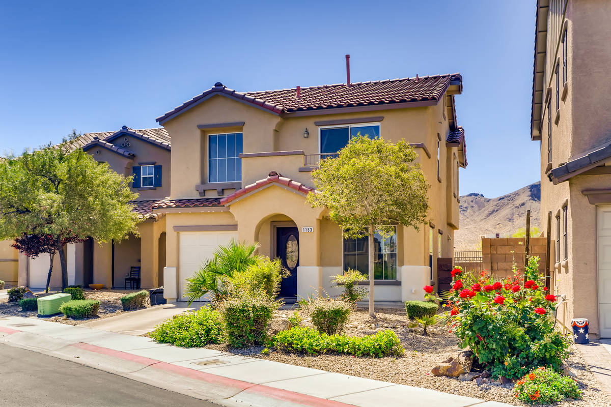 The front exterior of 1163 Paradise Mountain Trail, Henderson. (Virtuance Photography)
