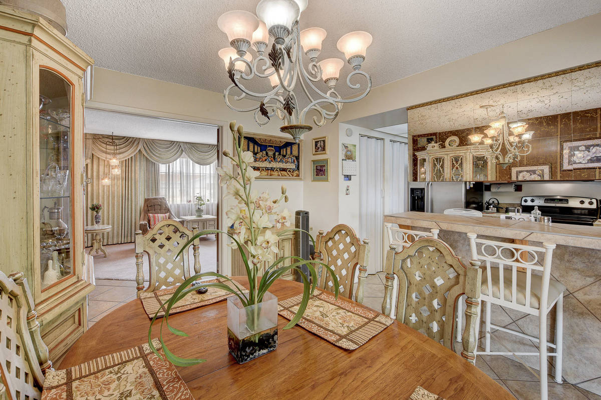 The dining room and kitchen of 321 Lance Ave., North Las Vegas. (Wild Dog Photography)