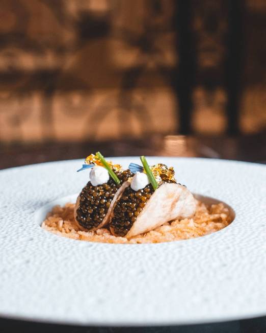 Caviar tacos at Petrossian Bar at Bellagio. (MGM Resorts International)