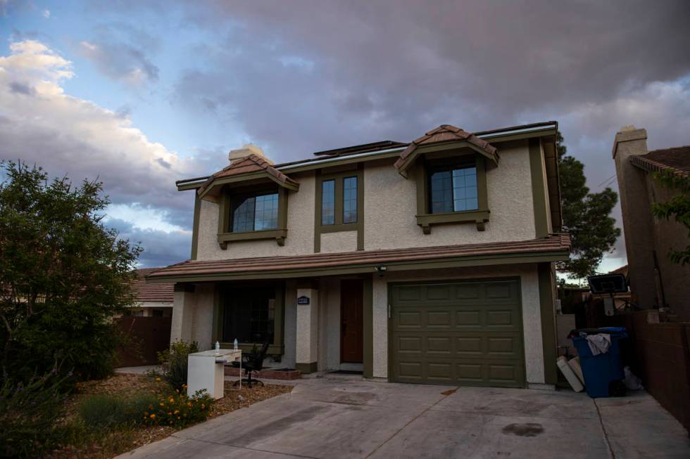 The Las Vegas home where the burned body of Daniel Halseth was found is pictured on Monday, Apr ...