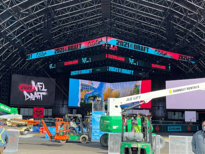 Cleveland prepares to host this week's NFL draft. (Sam Gordon/Las Vegas Review-Journal)