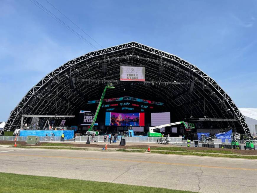 Cleveland prepares to host this week's NFL draft. (Sam Gordon/Las Vegas Review-Journal)