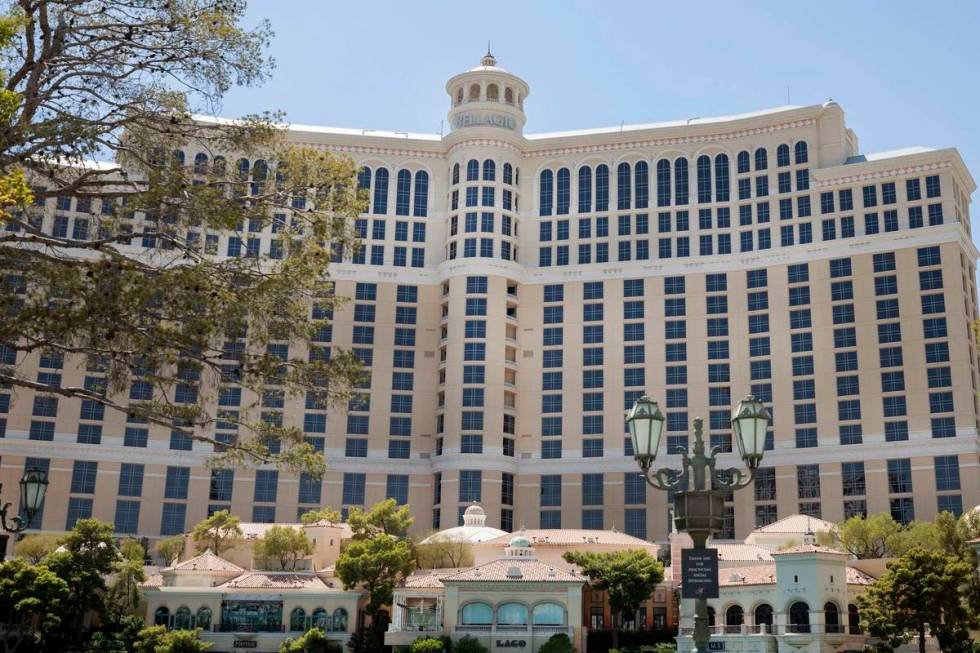 A view of the Bellagio is seen on the Las Vegas Strip. (Las Vegas Review-Journal)