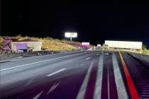 A truck driver was killed in a crash on Interstate 15 in Mesquite on Wednesday, April 30, 2021. ...