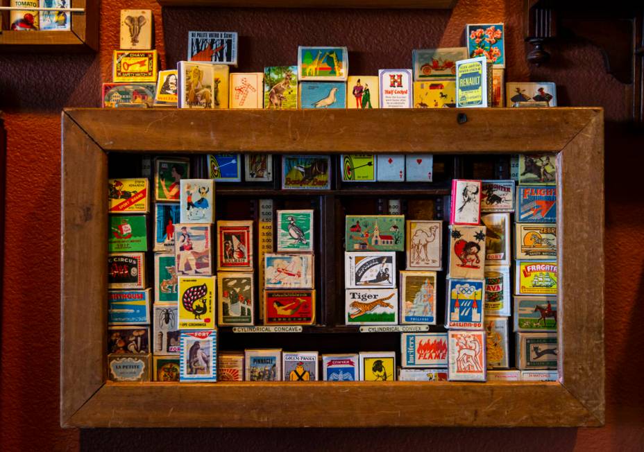 Collected matchboxes are displayed at the Office of Collecting & Design, a museum and studi ...
