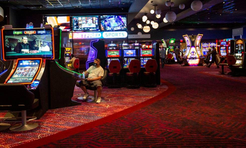 The Mohegan Sun Casino is open at Virgin Hotels Las Vegas on Friday, April 30, 2021, in Las Veg ...