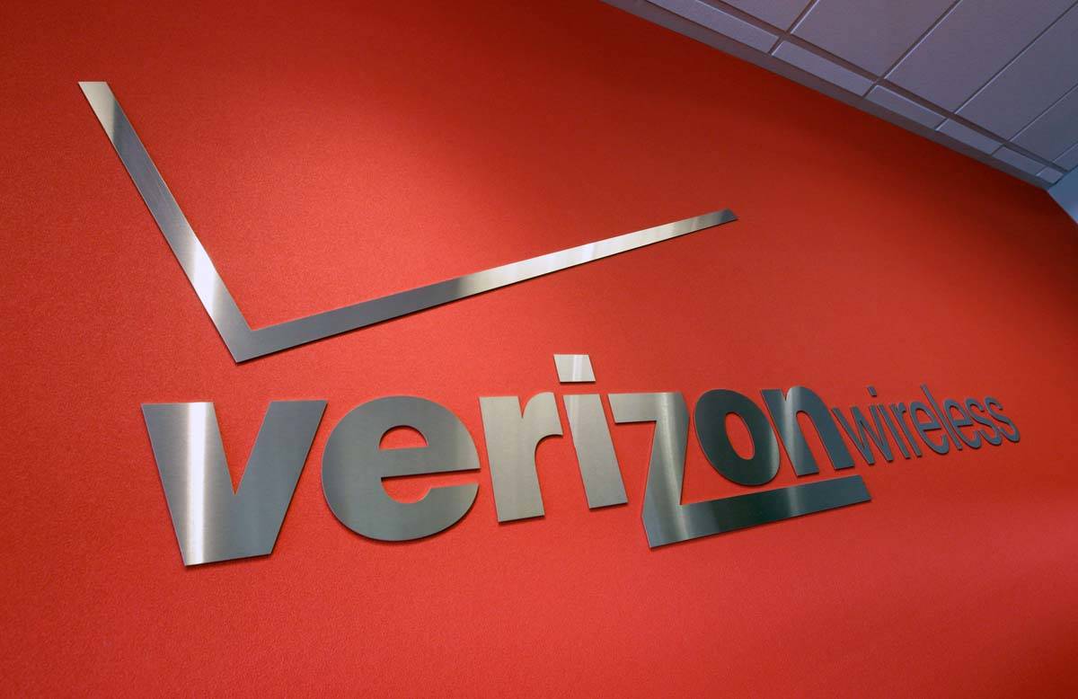 In this June 12, 2012 file photo, the Verizon logo is seen at Verizon store in Mountain View, C ...