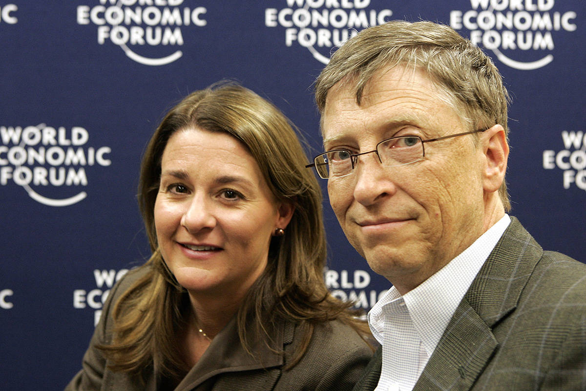 FILE - In this Jan. 30, 2009 file photo, co-chairs of the Bill and Melinda Gates Foundation, US ...