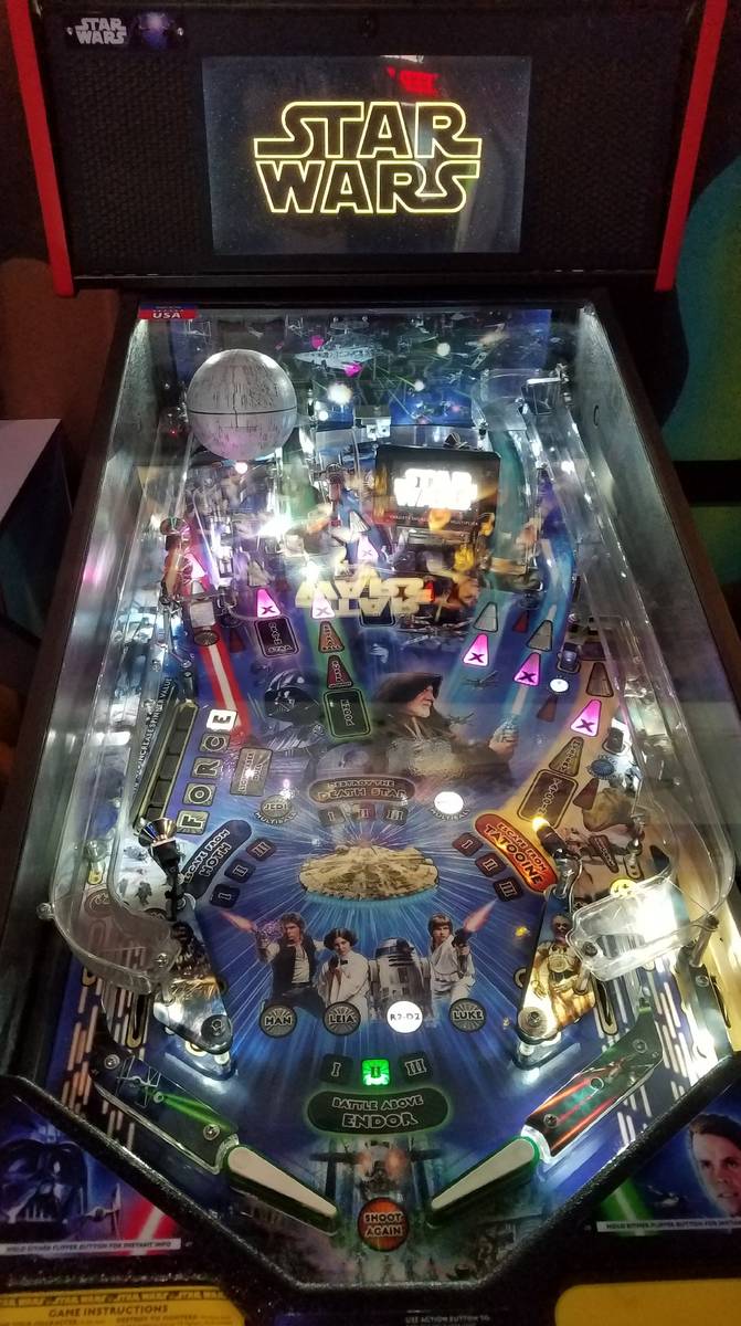 Fans can play Emporium Arcade Bar’s “Star Wars” pinball machine. (Emporium Arcade Bar)