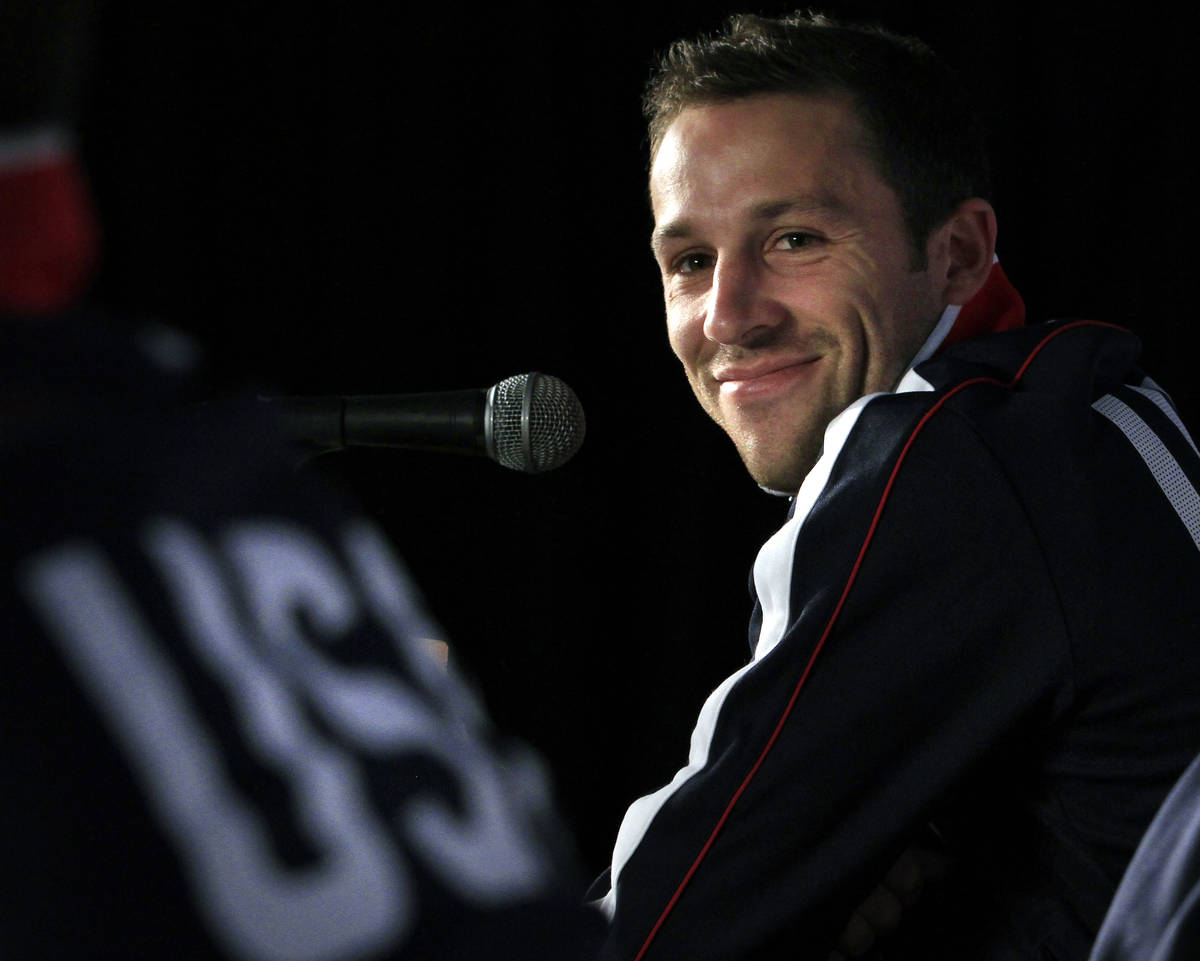 In a June 21, 2010 file photo, U.S. national soccer defender Steve Cherundolo smiles during a n ...