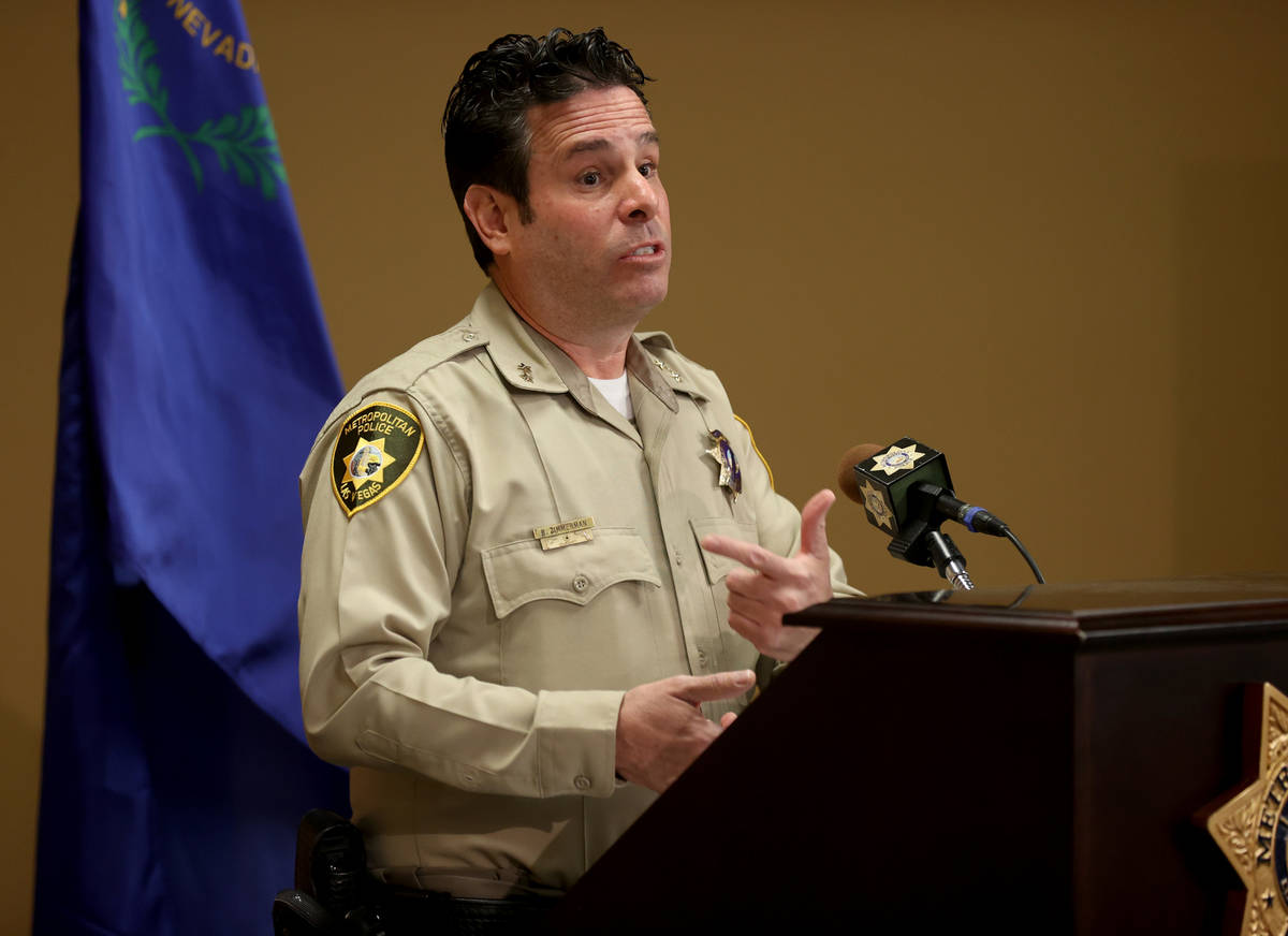 Metropolitan Police Department Assistant Sheriff Brett Zimmerman at Metro headquarters in Las V ...