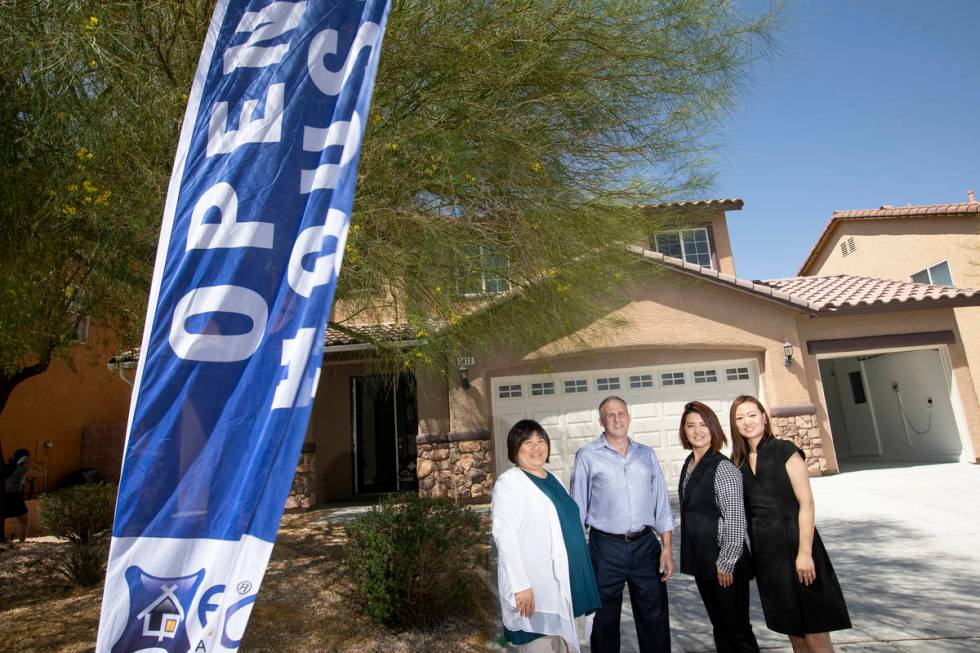 Realtor Yvonne Khoo, left, lender Billy Kidd, realtor Risa Izquierdo and realtor Joanne Wang du ...