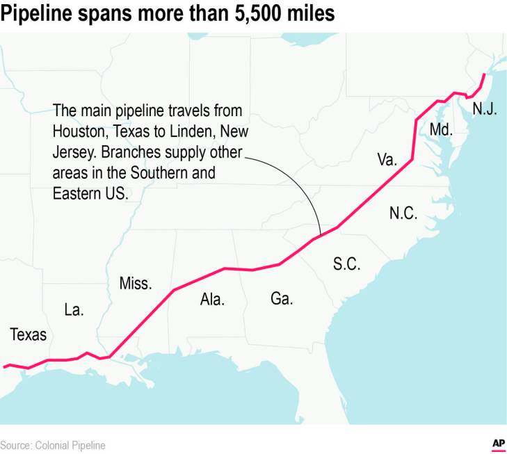 A company that operates a major U.S. energy pipeline says it was forced to temporarily halt all ...