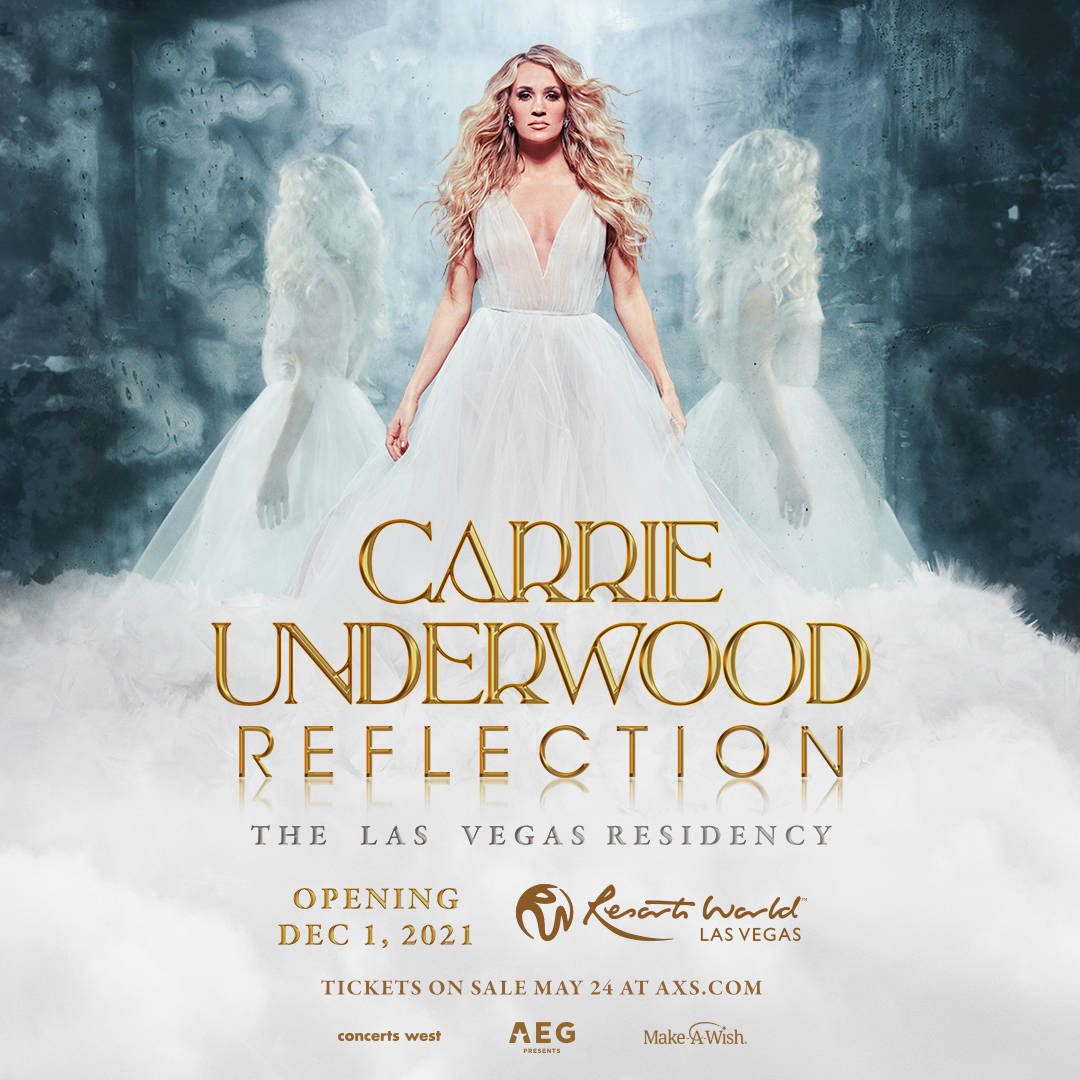 Carrie Underwood's "Reflection" is booked at The Theatre at Resorts World runs Dec. 1, 3-4, 8, ...