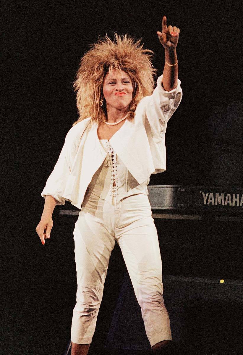 Tina Turner performs at New York's Madison Square Garden on Aug. 1, 1985. Turner will be induct ...