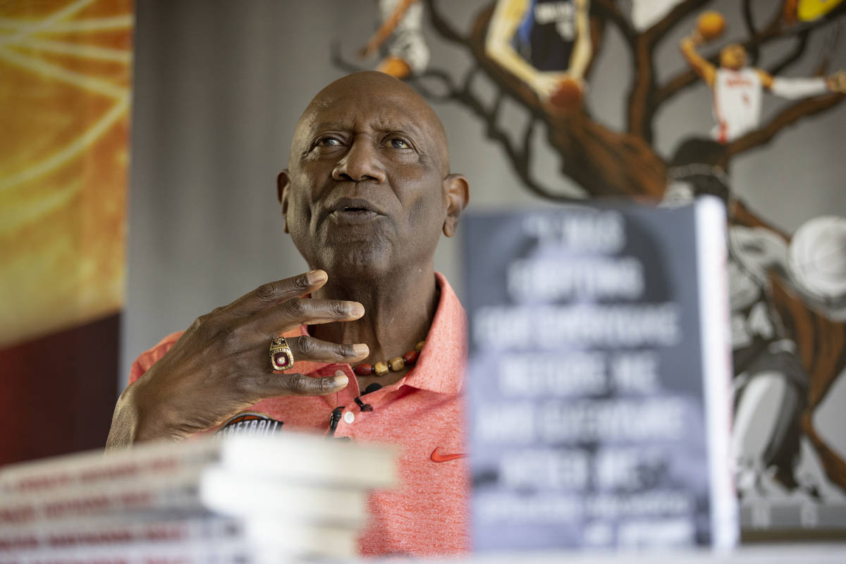 NBA legend Spencer Haywood hosts a book signing at the DragonRidge Country Club in Henderson, T ...