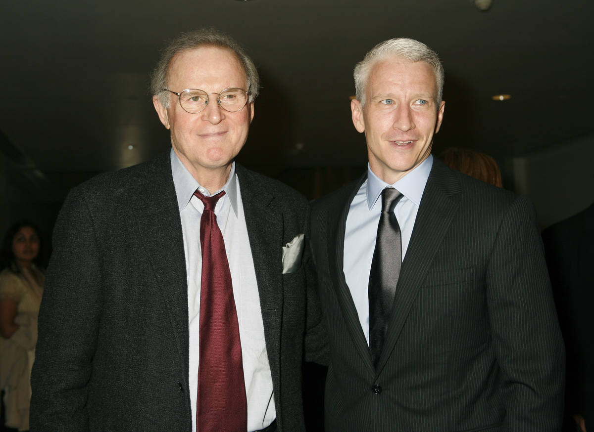 Actor Charles Grodin, left, and Anderson Cooper attend a screening of the environmental documen ...