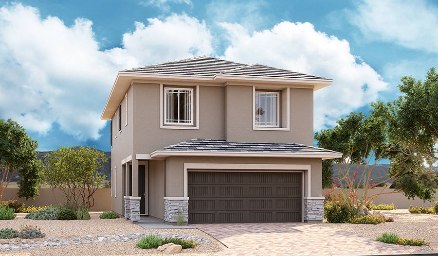 The Lantana model in the Verismo neighborhood by Richmond American Homes in Cadence includes a ...