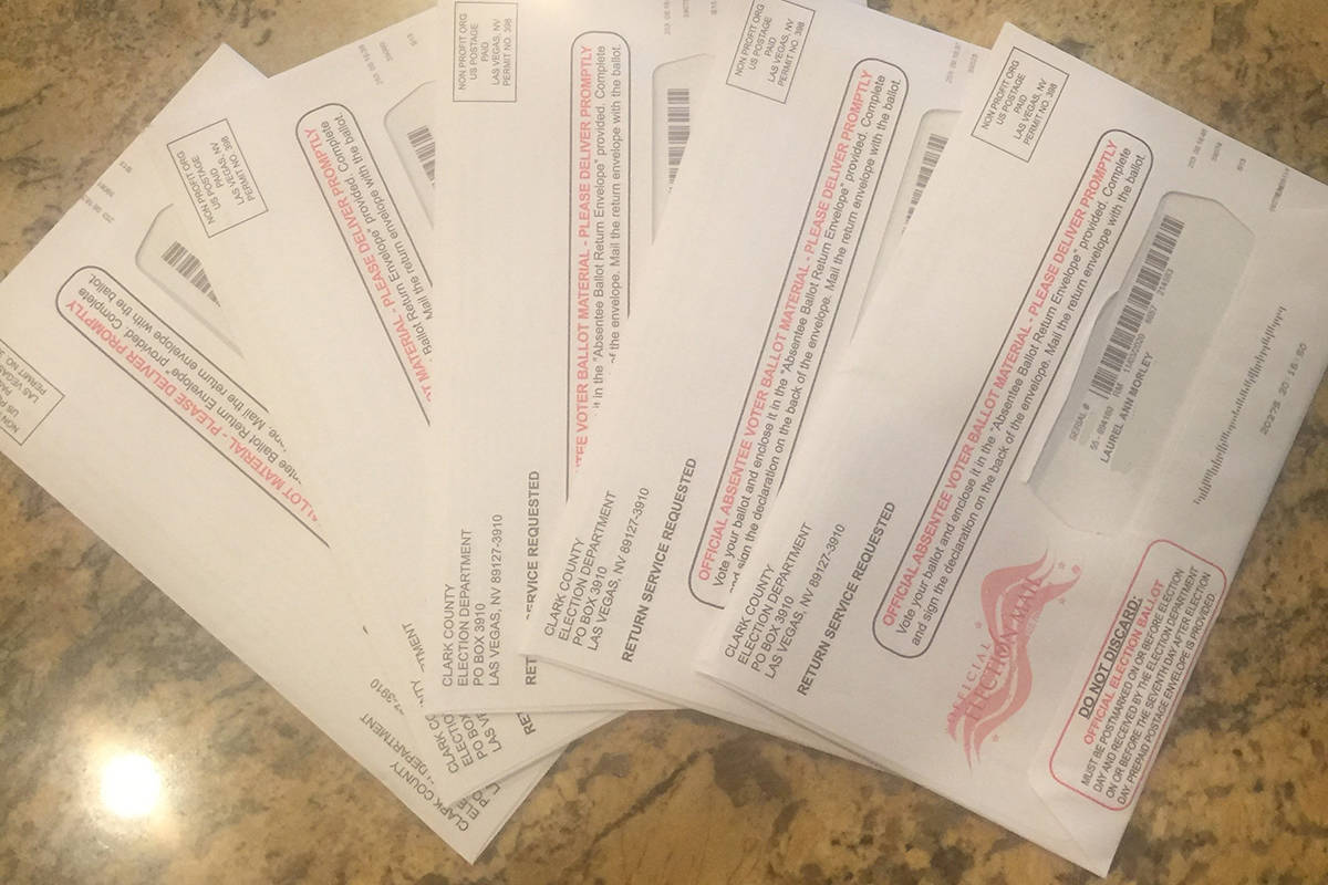 These are the five ballots received by Laurel Morley, who says she only should have received tw ...