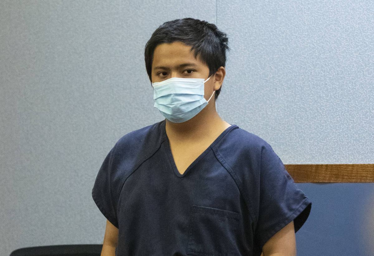 Aaron Guerrero, charged in the killing of Daniel Halseth, appears in court at the Regional Just ...