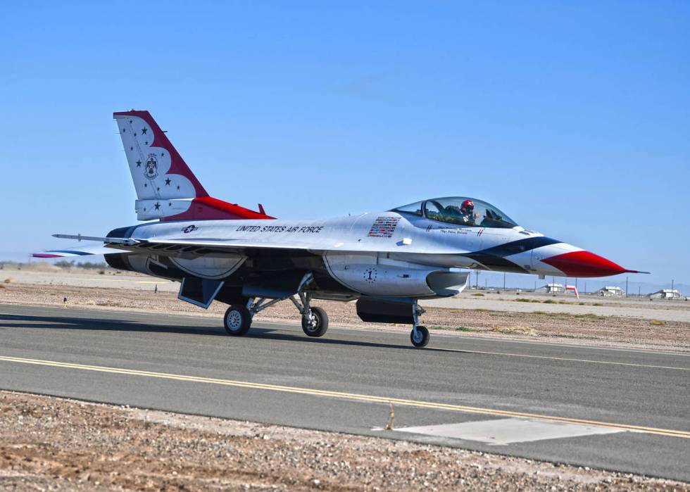 F-16A Fighting Falcon is flown by the current Thunderbirds team and has been since 1983. (U.S. ...