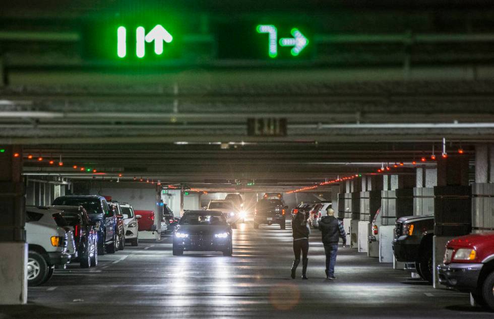 Guests park in the garage of the Cosmopolitan of Las Vegas hotel-casino in 2016 in Las Vegas. ( ...