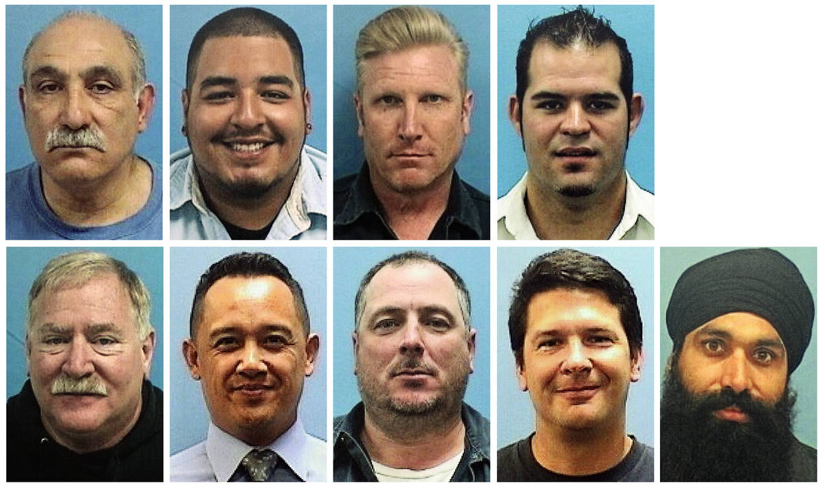 This combo of images provided by the Valley Transportation Authority shows the nine victims of ...