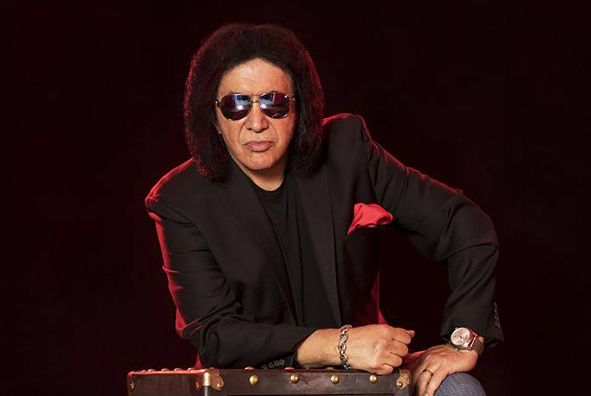 Gene Simmons is shown with "The Vault," his 10-CD collection of unreleased songs spanning his 5 ...