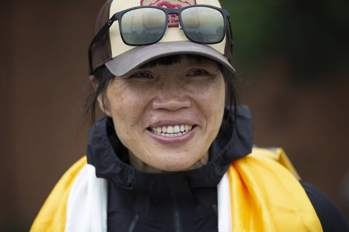 Tsang Yin-hung, 45, of Hong Kong who scaled Mount Everest from the base camp in 25 hours and 50 ...