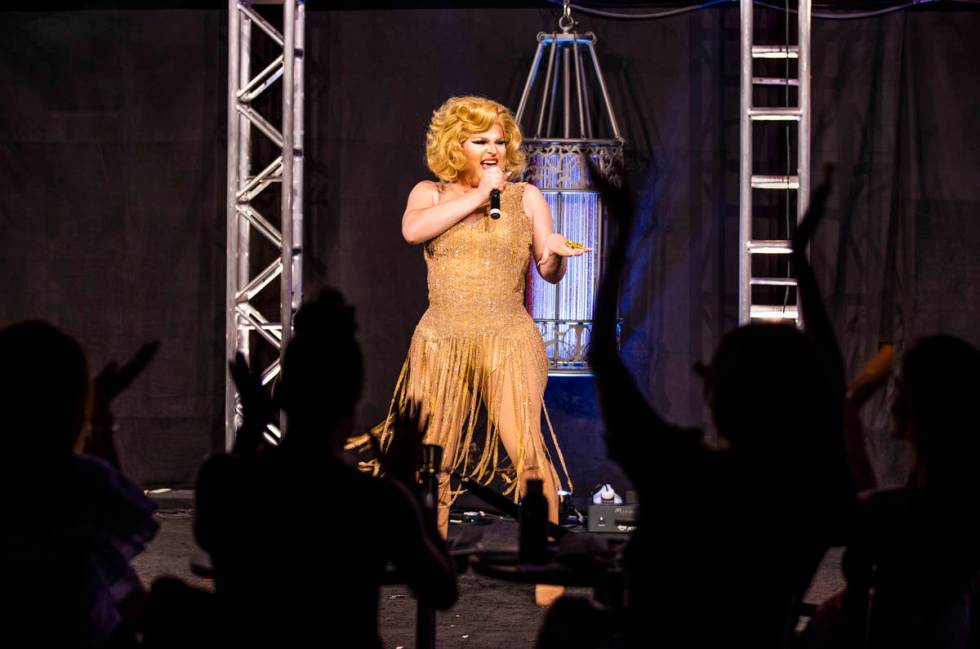Vita performs "It's Raining Men" during another "Faaabulous! The Show" drag ...