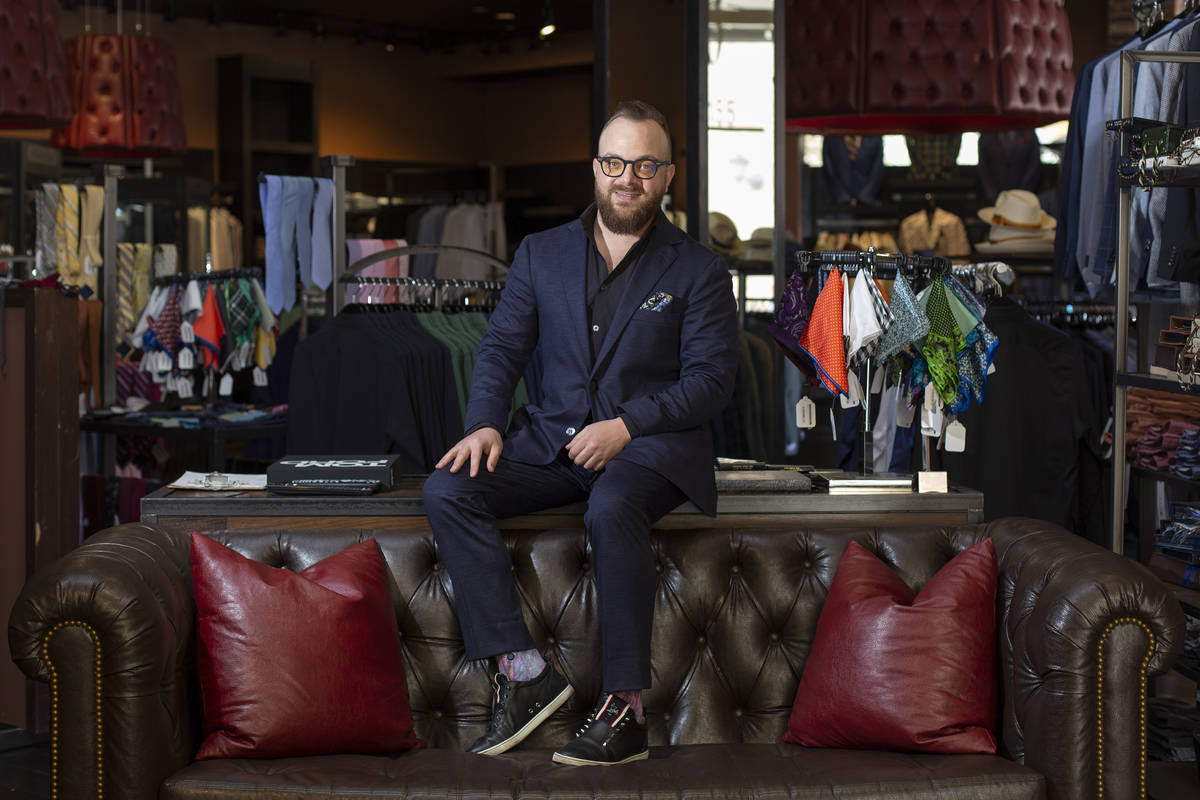Sam Glaser, senior vice president of Stitched — which sells ready-to-wear and custom suits, f ...