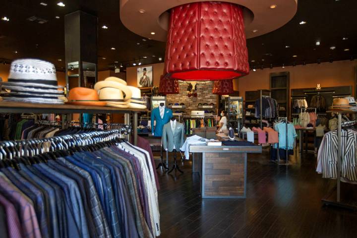 The Stitched pop-up store in Tivoli Village has suits, accessories and shoes for men. (Ellen S ...