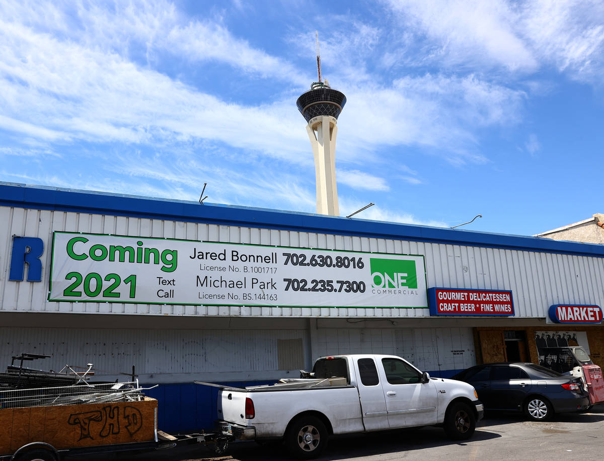 The former White Cross Market building at 1700 Las Vegas Blvd. South is under construction for ...