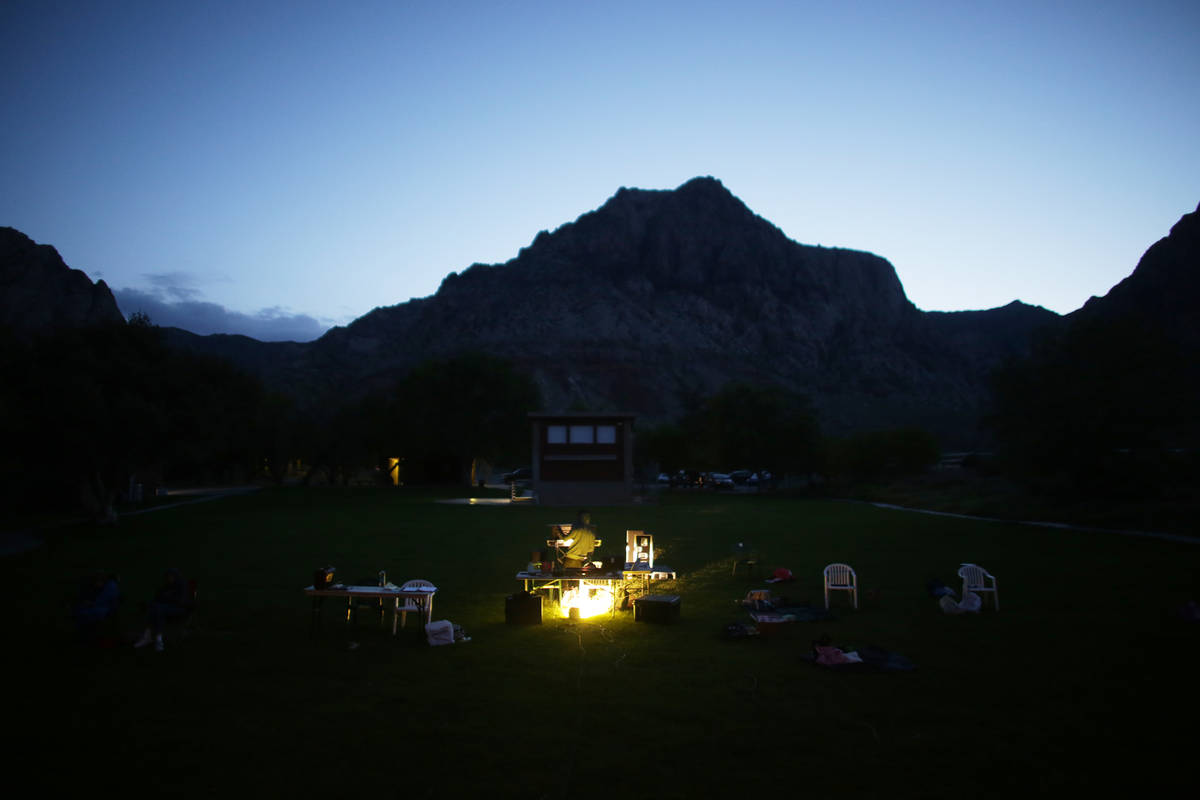 The audience area of the Super Summer Theatre at Spring Mountain Ranch State Park on Monday, Ma ...