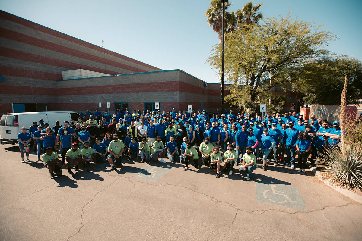 Rebuilding Together Southern Nevada Volunteers helped renovate spaces at Andre Agassi Boys and ...