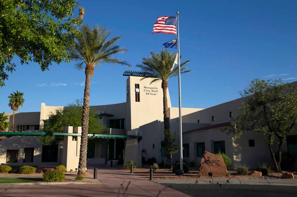 Mesquite City Hall on Wednesday, June 2, 2021. (Ellen Schmidt/Las Vegas Review-Journal) @ellens ...