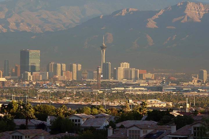 The Las Vegas Valley will be hot, dry and clear through the end of the week, according to the L ...