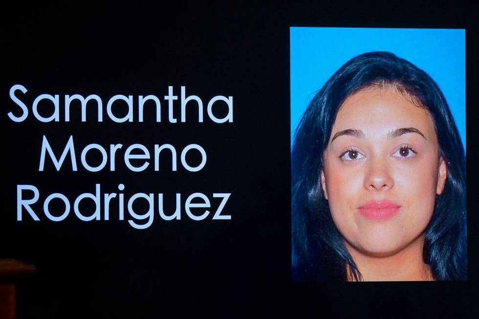 Photo of Samantha Moreno Rodriguez provided by Las Vegas police. (L.E. Baskow/Las Vegas Review- ...
