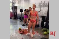 GRRRL Clothing founder Kortney Olson set a world record for the fastest time to crush three wat ...