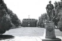 The University of Nevada, Reno, will leave a more than century old statue standing on its campu ...