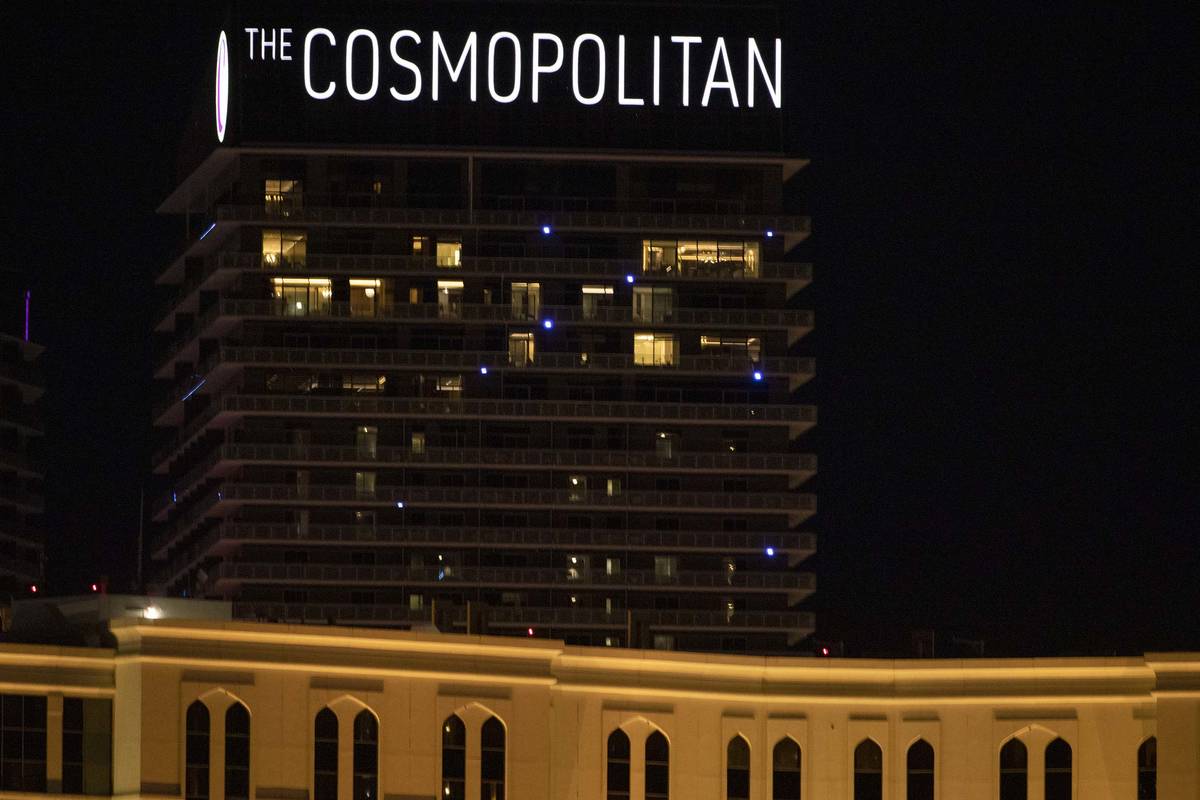 The Cosmopolitan of Las Vegas is seen in this Dec. 16, 2019, file photo. (Ellen Schmidt/Las Ve ...