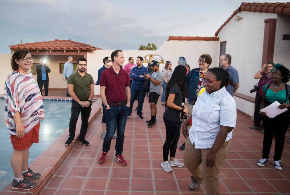 Attendees take a tour of Walking Box Ranch during an event to discuss the importance of creatin ...