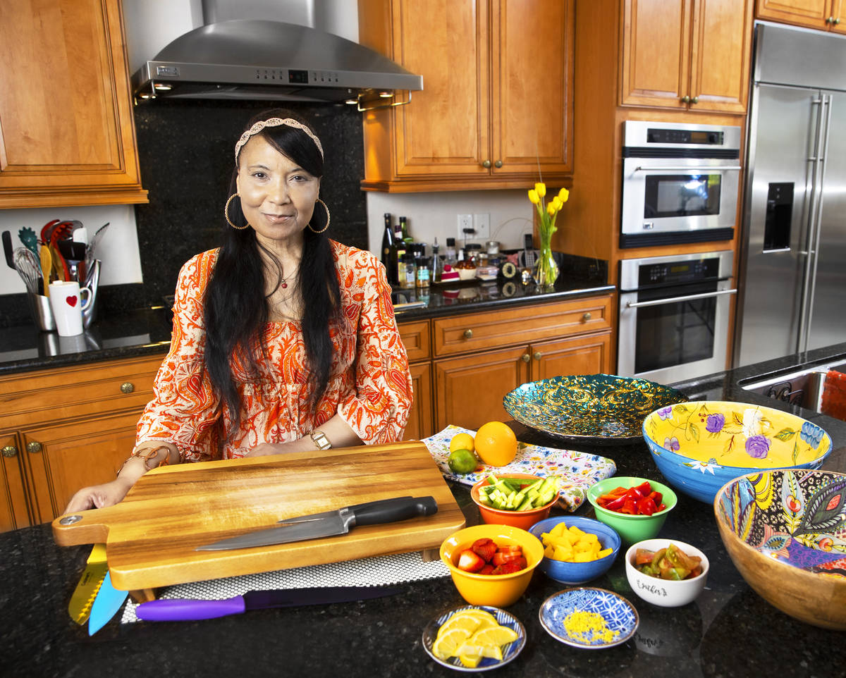 Chef/instructor Regina Mitchell works with Blindconnect to teach blind and low vision people ho ...