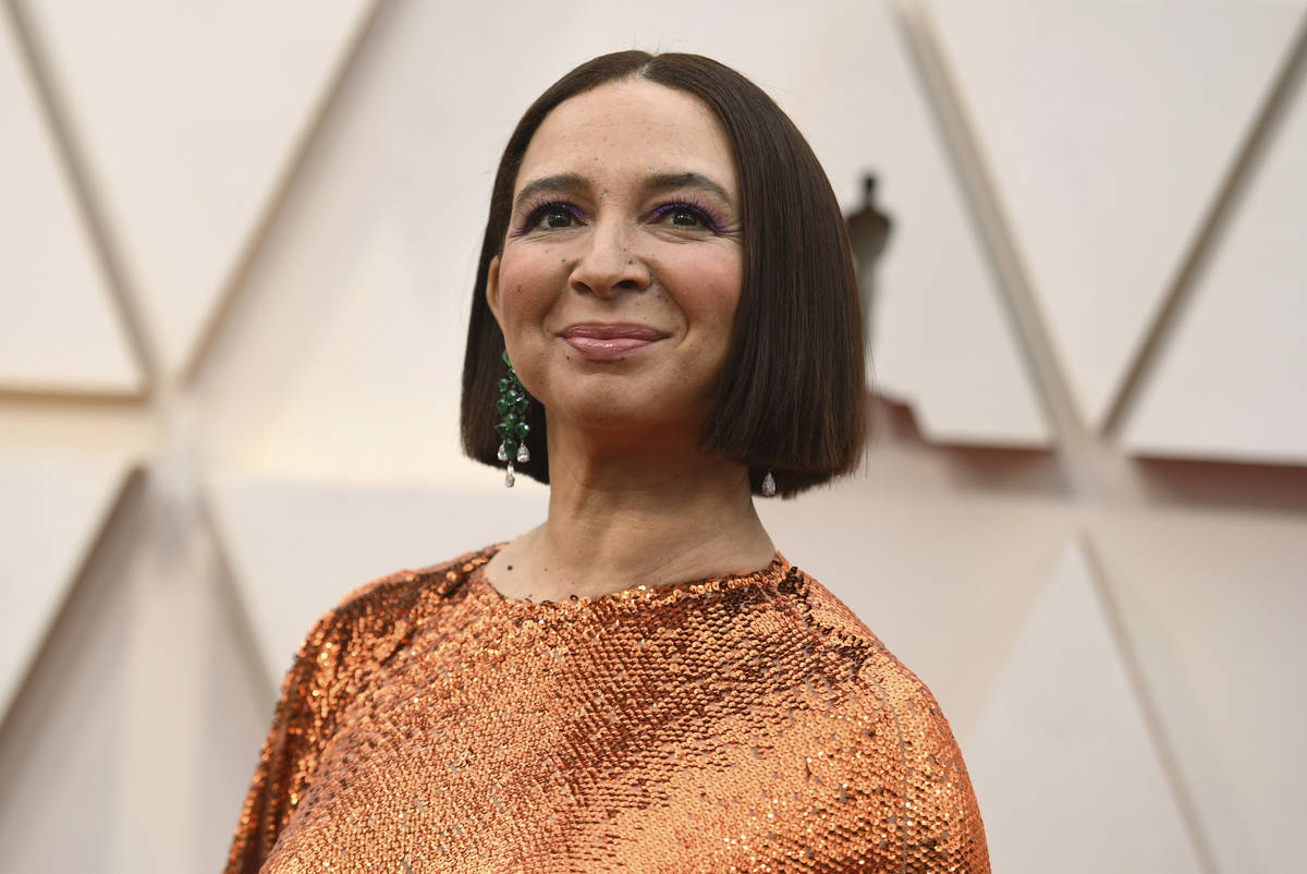 Maya Rudolph arrives at the Oscars on Sunday, Feb. 9, 2020, at the Dolby Theatre in Los Angeles ...