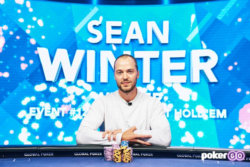 Sean Winter after winning the $50,000 buy-in No-limit Hold'em event at the U.S. Poker Open on T ...